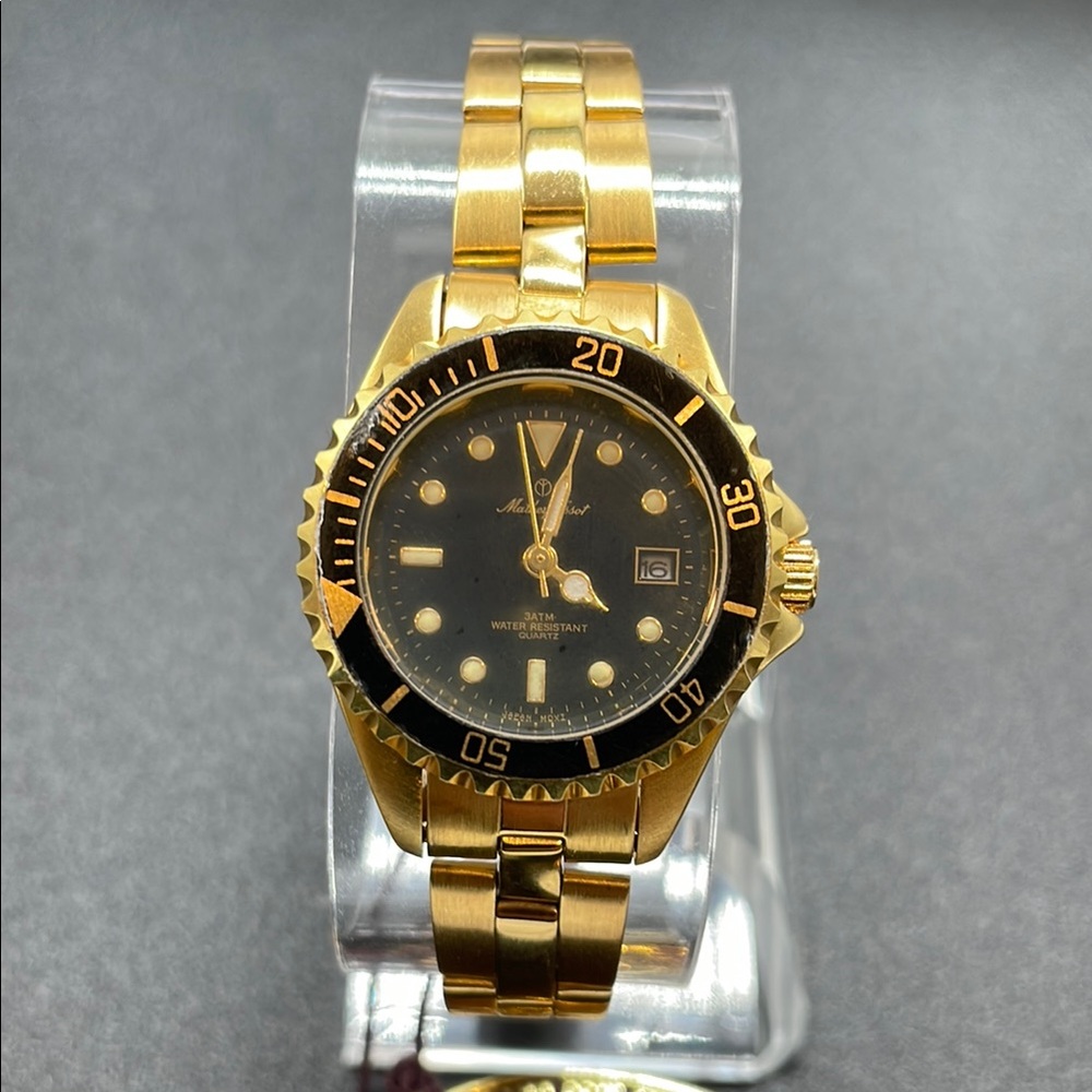 Mathey-Tissot gold tone ladies quartz watch